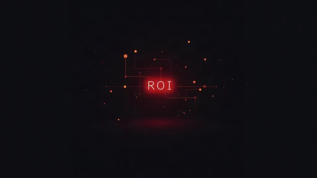 ROI koncept sa povezanom mrežom čvorova - ulaganje u AI integraciju na web stranici