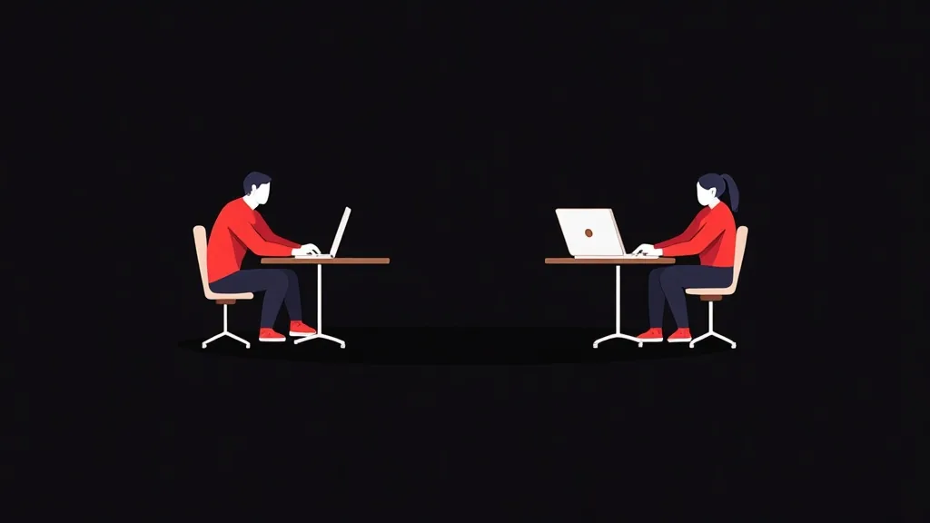 Dva freelance dizajnera rade na laptopu za blog post o izboru između freelancera i agencije