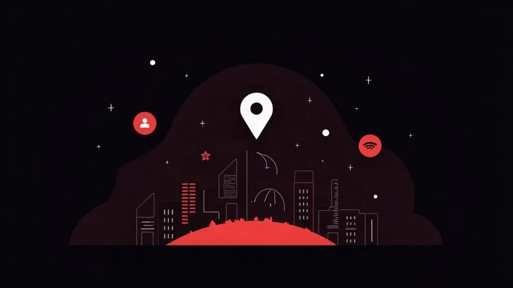 Google Local SEO za privlačenje klijenata - gradska mapa sa lokacijom i ikonama