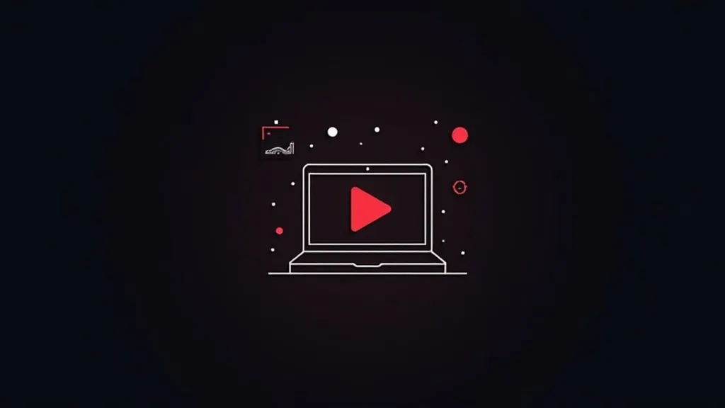 Laptop sa video plejerom - ilustracija za blog o ceni izrade web sajtova u Beogradu 2024