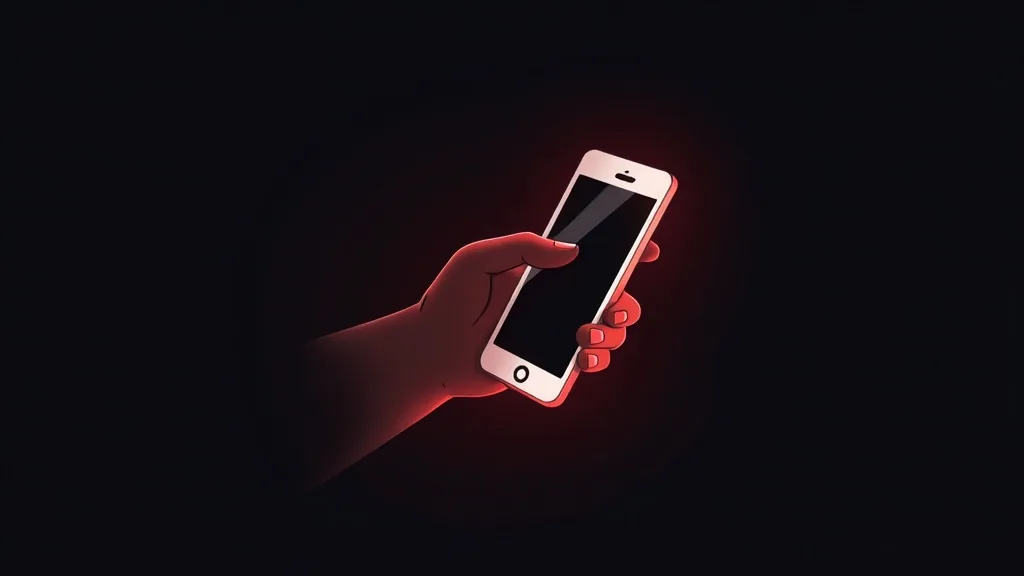 Ruka sa pametnim telefonom sa crvenom neonom svetlošću - strategija mobilnog dizajna za male firme