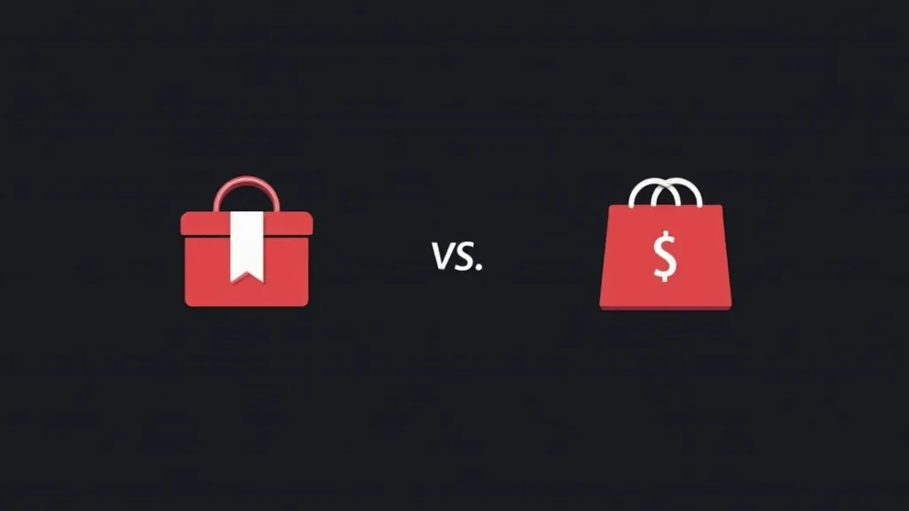 Poređenje WooCommerce-a i custom shop rešenja - ikone za izbor platforme za online prodavnicu